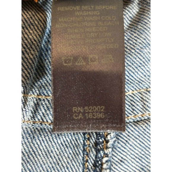 Liz Claiborne Womens Denim Wide Leg Capri Pant Cot - Picture 7 of 8